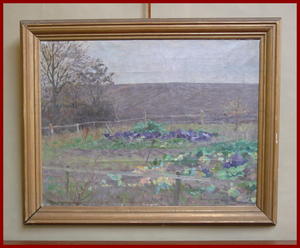 Impressionist Landscape Oil on Canvas Signed: P. Hougaard 1918